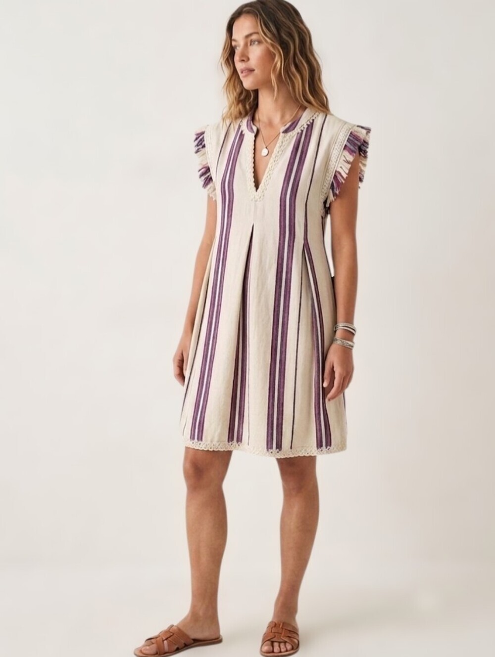 Faherty Baja Beach Shift Cotton Mini Dress Sz. XS Popover Tunic